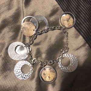Shell metal bracelet